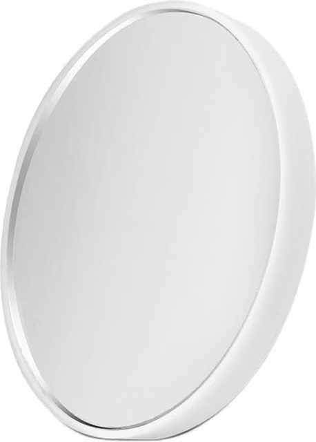 Espejo de aumento TUSERXLN redondo de color plata con ventosas y adhesivo para maquillaje y tocador