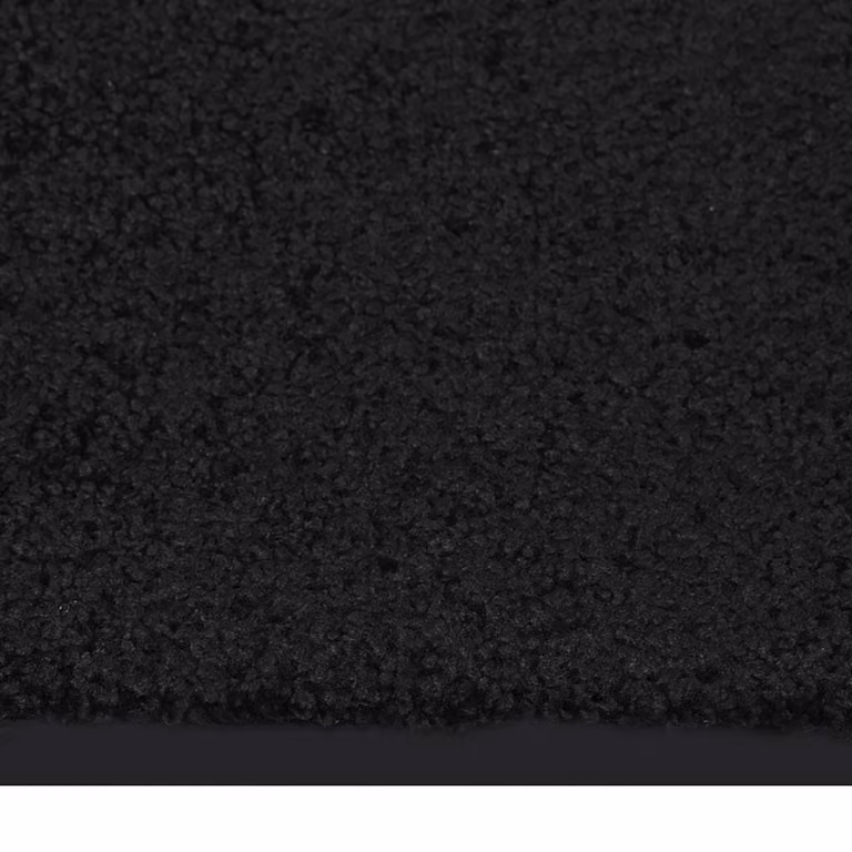 Felpudo antideslizante vidaXL negro de polipropileno y vinilo, An/P: 40 x 60 cm