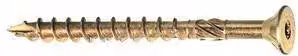 Pack de 50 tornillos para madera AMBROVIT Tx-40 con cabeza Torx y acabado galvanizado amarillo, An/P/Al: 10 x 140 mm