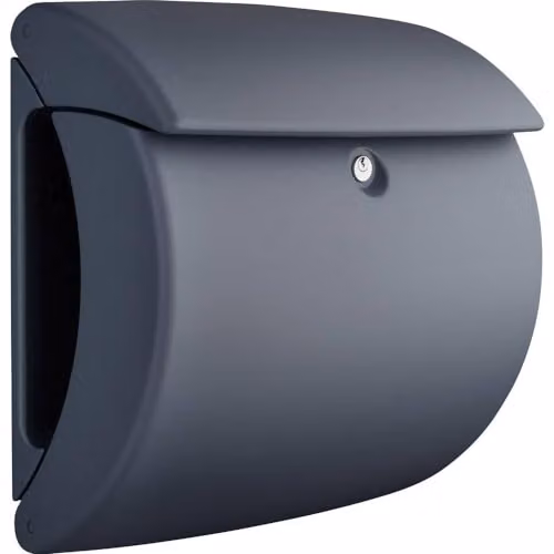 Buzón de pared Burg-Wächter Pearl 886 en acabado gris granito, An/P/Al: 38 x 17,8 x 40 cm