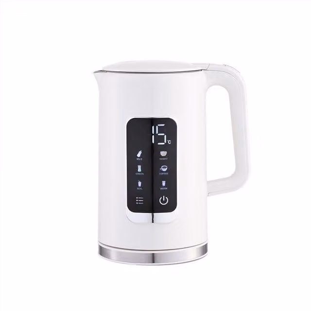 Hervidor eléctrico Maestro con control de temperatura y función mantener caliente, 1,7 l, blanco