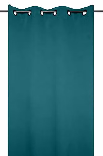Cortina de terciopelo Rideau Notte color verde An/Al: 140 x 280 cm