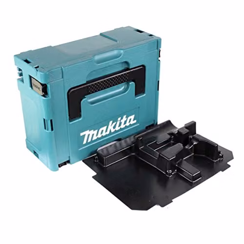 Soporte Makita Makpac Gr. 2 para DDF/DHP 451 456 459 481 482 485 en color turquesa y petróleo