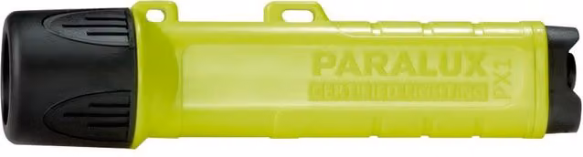 Luz LED Paralux Px1 Shorty Light en color amarillo y negro con protección IP68 para jardín