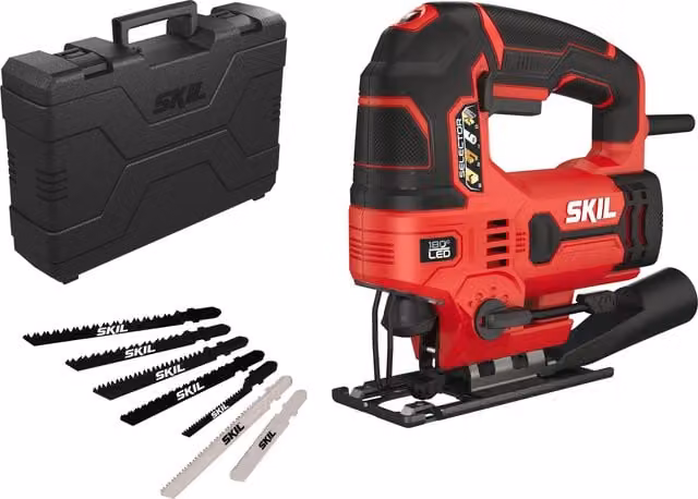 Sierra de calar Skil 4531 GA de 680W en color rojo