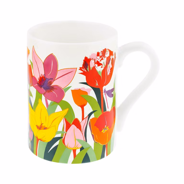 Taza Schluck Tulipes de Pylones en porcelana china multicolor con capacidad de 300 ml