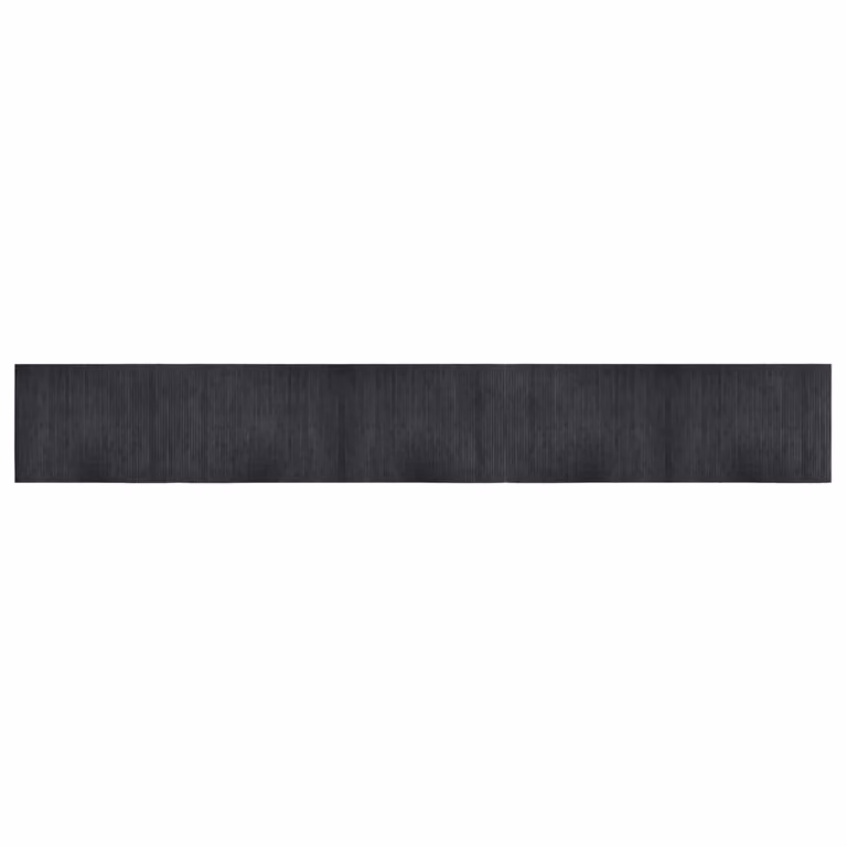 Alfombra rectangular de bambú vidaXL gris con antideslizante An/Al: 70 x 500 cm