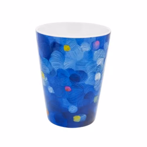 Set de 2 tazas Maxi Cup Blue de Pylones en porcelana china azul de 450 ml