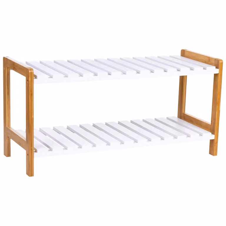 Banco zapatero de madera Wanderlust en color blanco An/P/Al: 70 x 26 x 34,5 cm