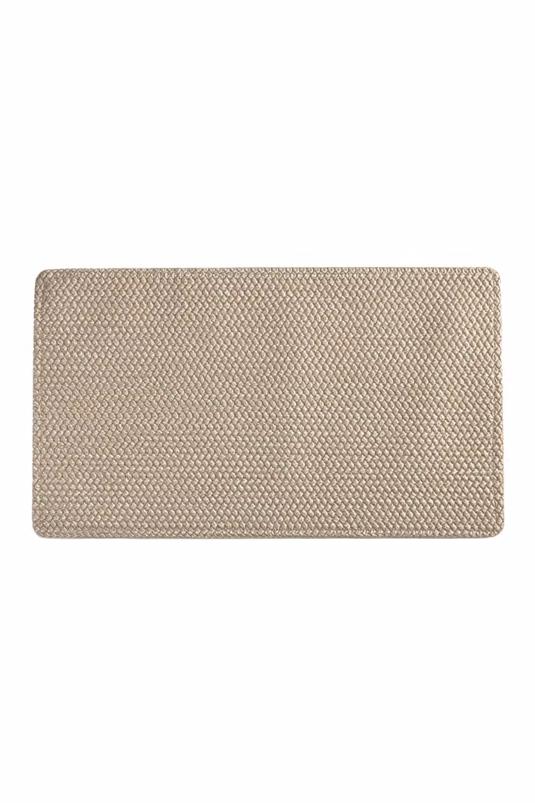 Alfombra rectangular Calma House color beige de material reciclado y repelente a las manchas An/An: 30 x 45 cm