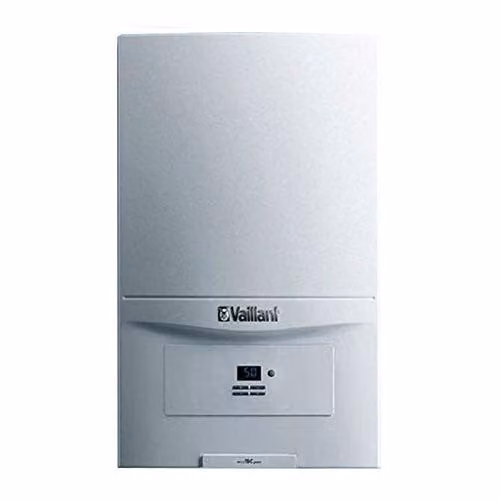 Caldera de condensación a gas metano Vaillant Ecotec Pure VMW 7,25/24 kW de pared en color blanco y acero inoxidable An/P/Al: 72 x 44 x 33,5 cm