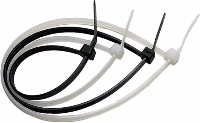 Bridas de nylon para cableado con cierre de tracción, color negro, An/P/Al: 3,6 x 290 mm, pack de 100 unidades