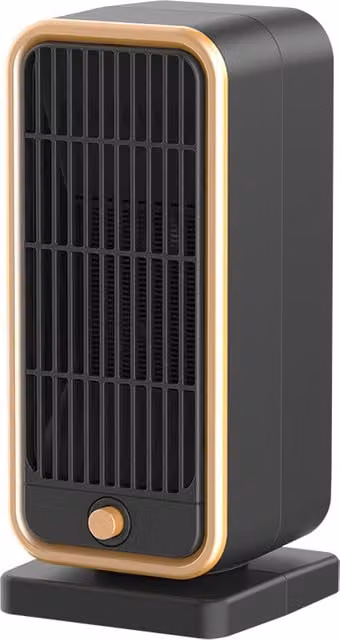 Calentador de aire cerámico LinDuxe de 900 W con 3 niveles de potencia, protección contra sobrecalentamiento y vuelco, disponible en negro y multicolor