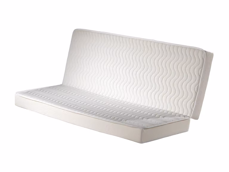 Colchón para sofá cama clic-clac Roomie de YSMÉE, color blanco, An/P: 130 x 190 cm, grosor 16 cm