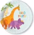 Platos de postre de papel multicolores Decorata Party para fiestas infantiles, 20 cm, 8 unidades