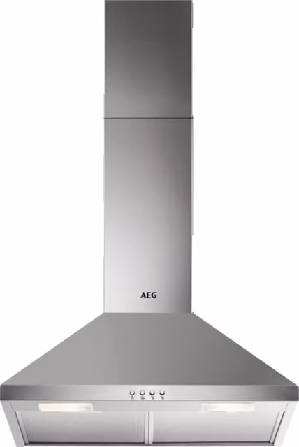 Campana extractora de pared Aeg DKB2630M en acero inoxidable color plata con capacidad de 420 m³/h, An/P/Al: 102 x 66 x 59,8 cm