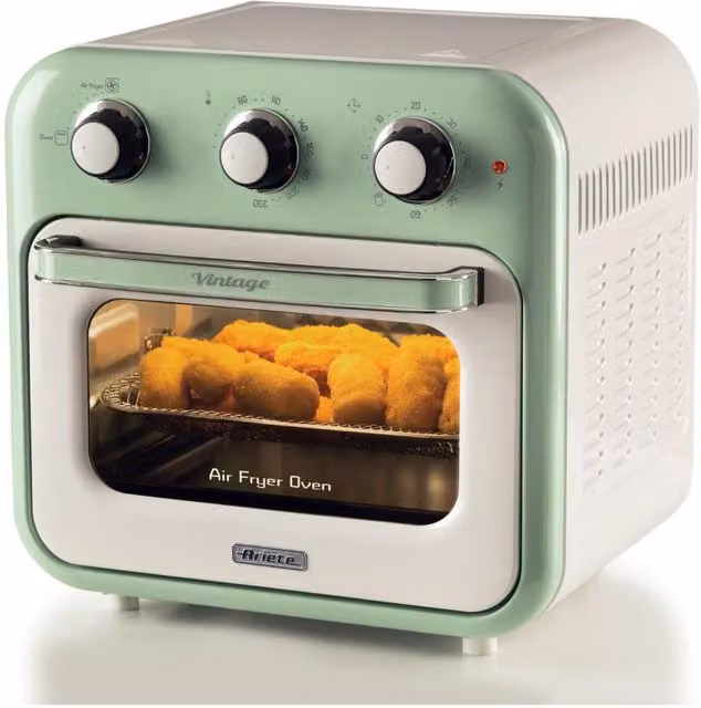 Freidora de aire Ariete Vintage 4632 de 16 l, 1400 W, color verde
