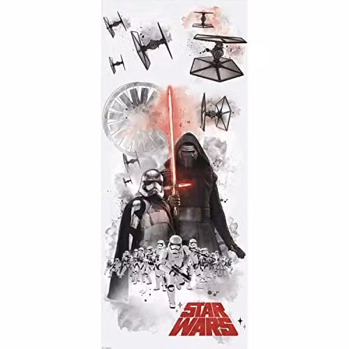 Pegatinas de pared adhesivas RoomMates con diseño Star Wars Villanos Episodio 7 en multicolor