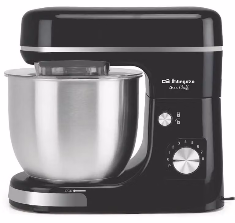 Amasadora Orbegozo AM 6700 de 1300W en acero inoxidable