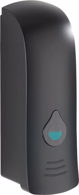 Dispensador de jabón y desinfectante de pared WENKO Ranera S negro con capacidad de 280 ml