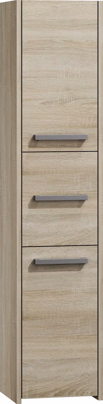Mueble de baño suspendido 3xEliving en color marrón con puertas batientes y estantes internos, An/P/Al: 40 x 30 x 170 cm
