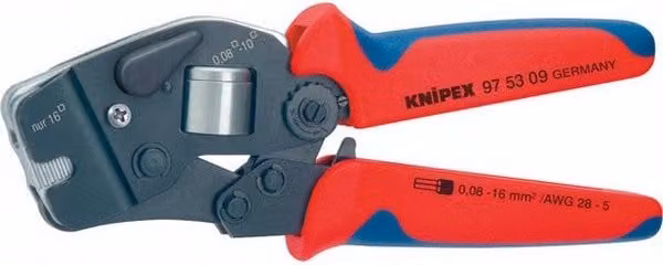 Crimpadora autoajustable para punteras Knipex 97 53 09 color rojo