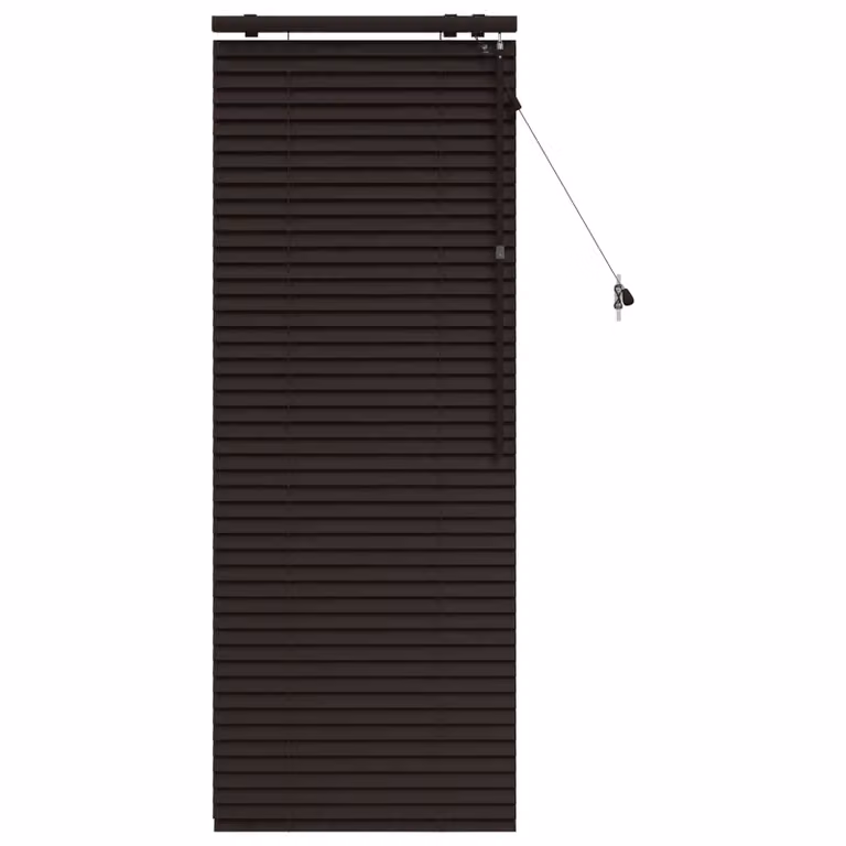 Persiana veneciana de madera vidaXL en marrón oscuro, An/Al: 60 x 160 cm, 35 mm