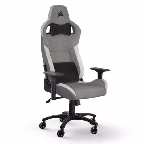 Silla gaming Corsair para adultos en multicolor gris y plata con acabado de tela y estructura metálica