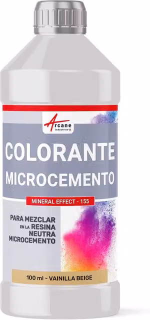 Colorante para microcemento Mineral Effect 155 de Arcane Industries en color beige, 100 ml