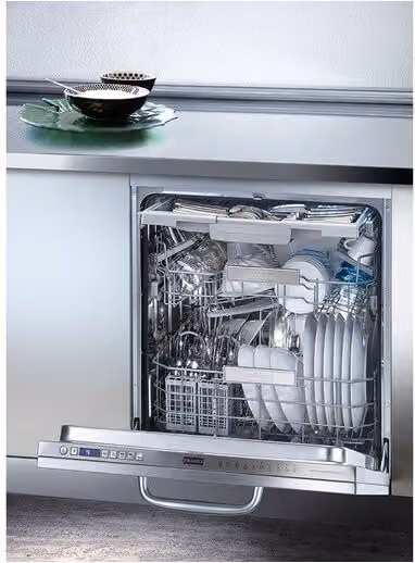 Lavavajillas integrable Franke de 14 servicios, 10 programas y 60 cm de ancho en color plata y acero inoxidable