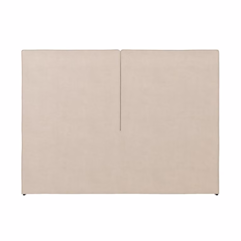 Cabecero tapizado Morfeo de doble panel vertical en color beige para cama de 105 cm, An/Al: 115 x 120 cm