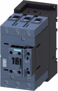 Contactor Siemens 3RT2045-1AP00 de 3 polos, tamaño S3, color blanco y gris, con terminales de tornillo y dimensiones An/P/Al: 14,0 x 16,4 x 17,0 cm
