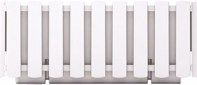 Jardinera para balcón Prosperplast de plástico blanco An/P/Al: 58 x 18 x 16,2 cm