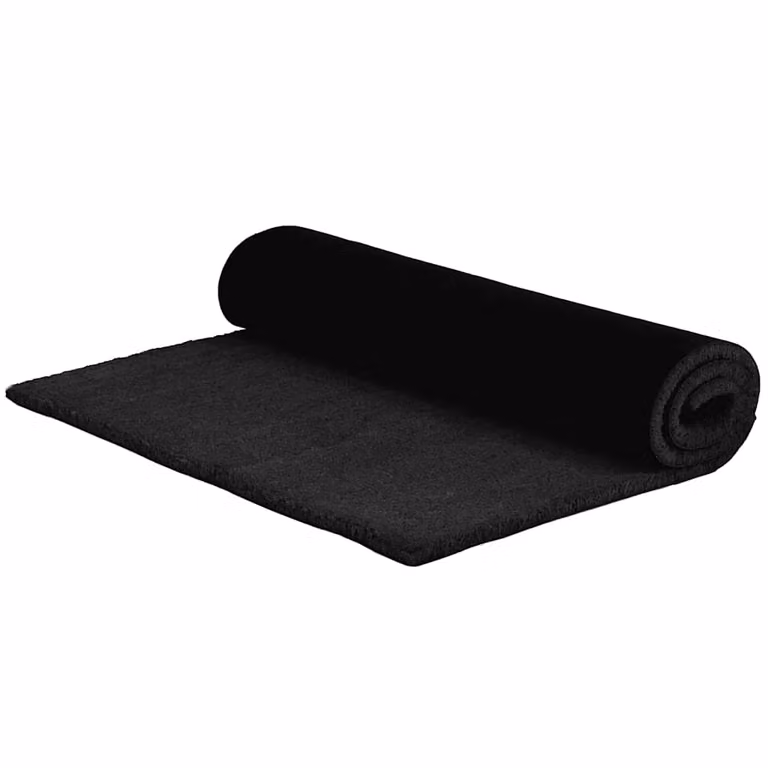 Felpudo de fibra de coco negro vidaXL An/P: 300 x 100 cm