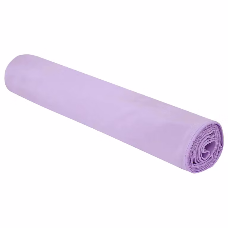 Pack de 2 toallas deportivas de microfibra vidaXL en color morado, de secado rápido, An/Al: 180 x 90 cm