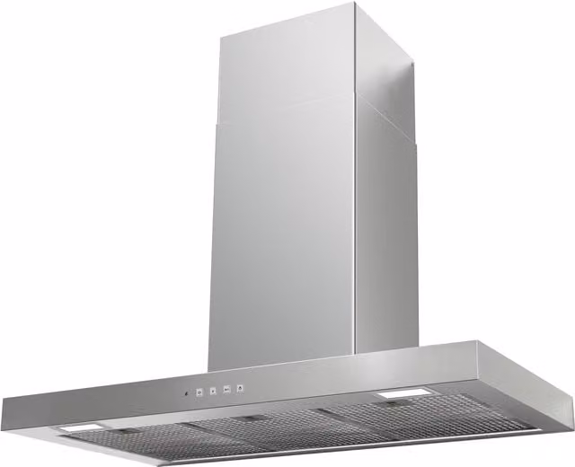 Campana decorativa de pared Mepamsa Stilo Neo en acero inoxidable color plata con 3 velocidades, potencia de 710 m/h y pantalla LED
