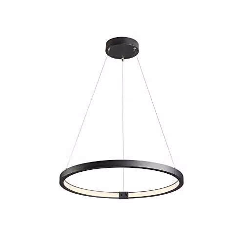 Luminaria de suspensión LED SLV ONE 60 DALI regulable en negro