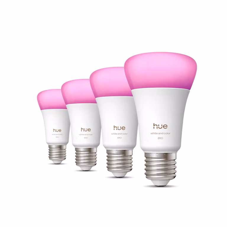Bombilla Inteligente Philips Hue White & Color Ambiance A60 LED RGB con casquillo E27 y regulación de intensidad