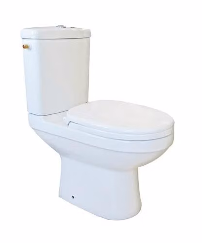 Pack de inodoro ONDÉE de cerámica con asiento reversible y cierre suave en blanco o negro, An/P/Al: 39 x 59,5 x 34,6 cm