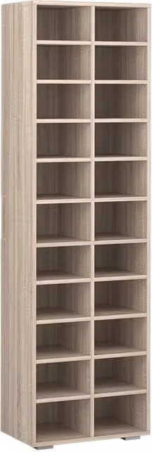 Vicco Armario para zapatos Paris en color marrón y beige, An: 52.4 cm, Al: 183.3 cm, P: 33.3 cm