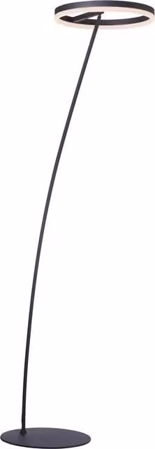 Lámpara de pie LED Paul Neuhaus en color negro con luz blanca cálida, regulable y de 2570 lúmenes, Altura: 215 cm