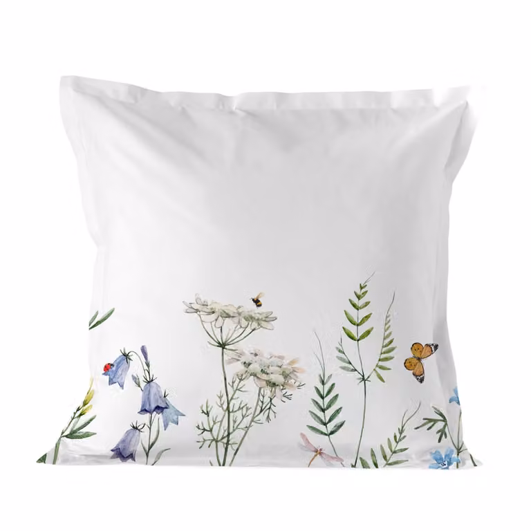 Funda de almohada Happyfriday de algodón con diseño floral multicolor de 80x80 cm