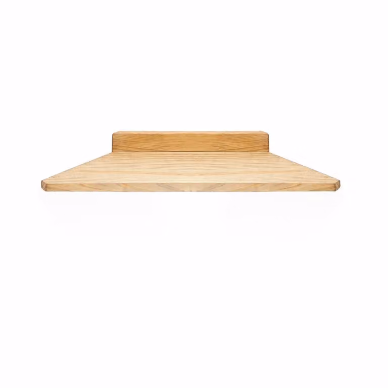 Balda esquinera Erinome de Hannun en madera recuperada color marrón de 70 cm
