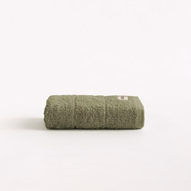 Toalla de manos de rizo de algodón GAMUSI verde de 600 g, An/Al: 30 x 50 cm