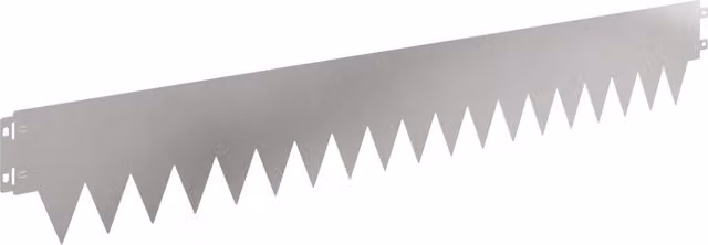 Set de 50 bordes de césped SYFAX de metal plateado, An/P/Al: 103 x 15 cm