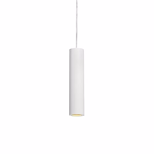 Lámpara colgante SLV Enola B de aluminio color blanco con casquillo GU10 y adaptador de 1 polo de hasta 50W