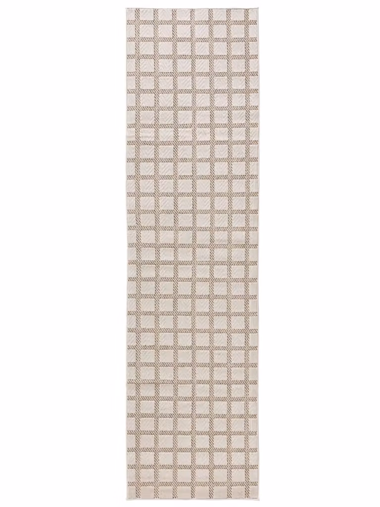 Alfombra Benuta para interior y exterior en color beige, diseño moderno y fácil cuidado, An/P: 70 x 200 cm