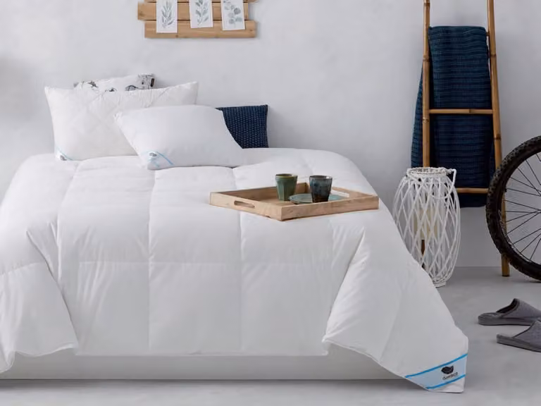 Relleno nórdico Duvedecor Nube de plumón de ánade blanco para invierno An/P/Al: 150 x 220 cm