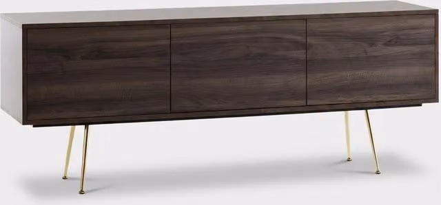 Mueble de TV moderno Produce Shop Vharm con 3 puertas en madera y metal, An: 180 cm, Al: 70 cm, P: 45 cm