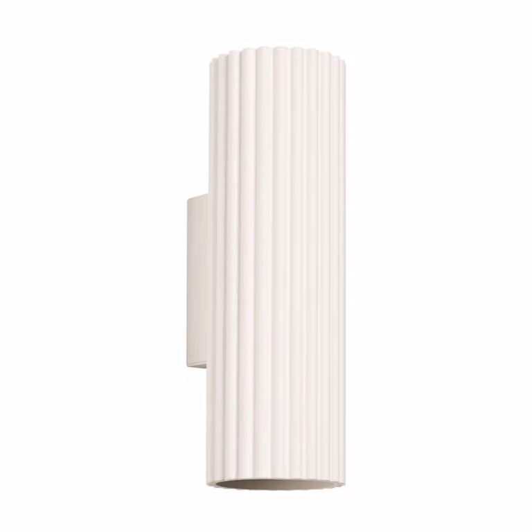 Lámpara de pared Sollux Lighting modelo step en aluminio color beige, Altura: 7 cm